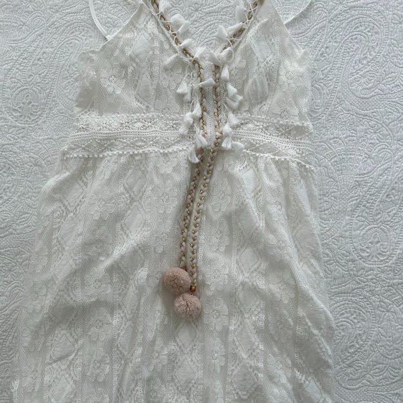 BoHo White Bathing Suit cover - Picture 2 of 6